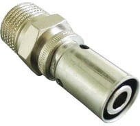 Прессовое соединение Oventrop Cofit P, Н, 16 x 2 x 1/2", бронза никелированная 1512063