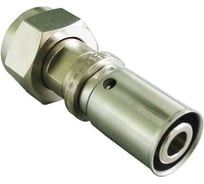 Прессовое соединение Oventrop НГ, 16 x 2 x 1/2", латунь никелированная 1512172