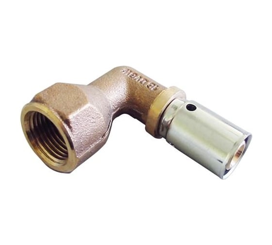 Прессовый угольник-переход Oventrop Cofit P, В, 20 x 2,5 x 3/4", бронза RX 1512446