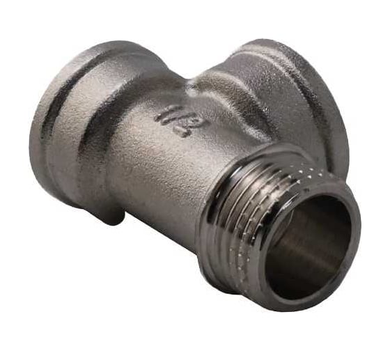 Тройник Aquadeel ввн 1/2'х1/2'х1/2' переходной, никелированный BFN-011-501 1395385