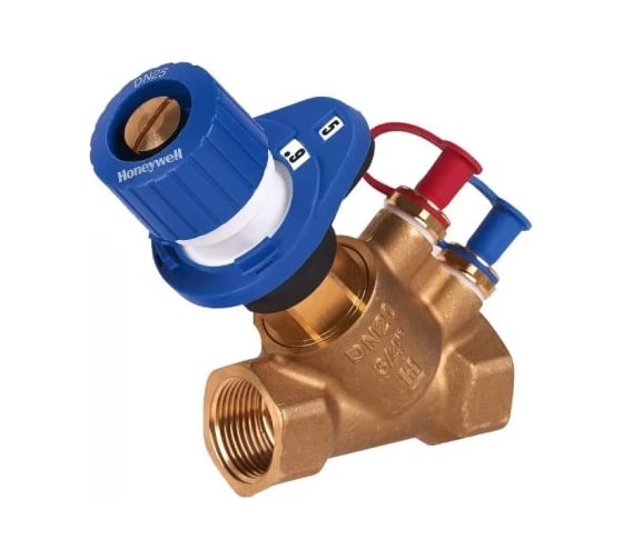 Запорно-балансировочный клапан Honeywell с измерительными ниппелями SafeCon(R) DN32 PN16 V5032Y0032B 1