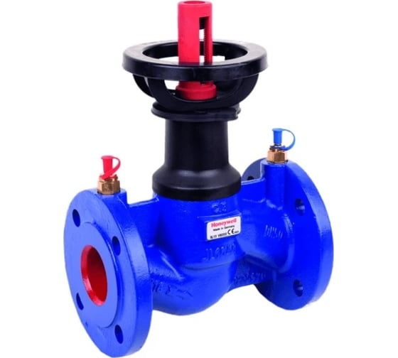 Фланцевый запорно-балансировочный клапан Honeywell с измерительными ниппелями SafeCone(R) PN16, Ду 200, Kvs 704 V6000D0200A