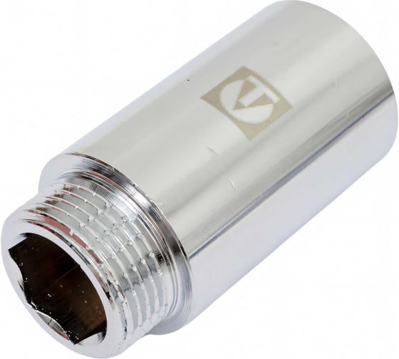 Удлинитель VALTEC 3/4 вн.х 50мм, хром VTr.198.C.0550