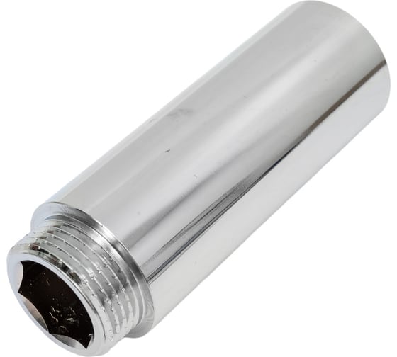 Удлинитель VALTEC 1 вн.х100мм, хром VTr.198.C.06100