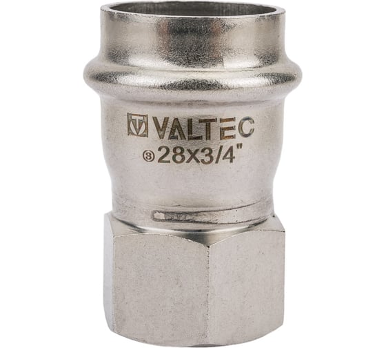 Соединитель VALTEC нержавеющая сталь с внутренней резьбой 28х3/4 VTi.902.I.002805
