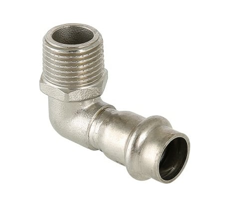 Угольник с наружной резьбой VALTEC нержавеющая сталь 15x1/2 VTi.953.I.001504