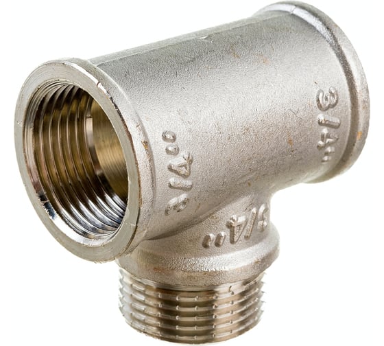 Тройник с переходом на наружную резьбу VALTEC 3/4 вн.-нар.-вн. VTr.132.N.0005