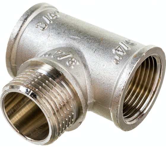 Тройник с переходом на наружную резьбу VALTEC 3/4 вн.-нар.-вн. VTr.132.N.0005