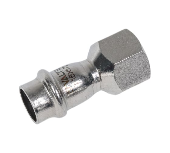 Соединитель VALTEC нержавеющая сталь, с внутренней резьбой 15х1/2 VTi.902.I.001504