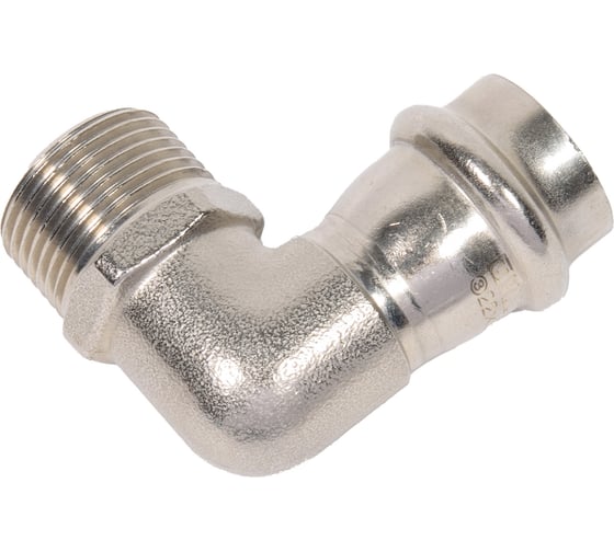 Угольник VALTEC с наружной резьбой, нержавеющая сталь 22x3/4 VTi.953.I.002205