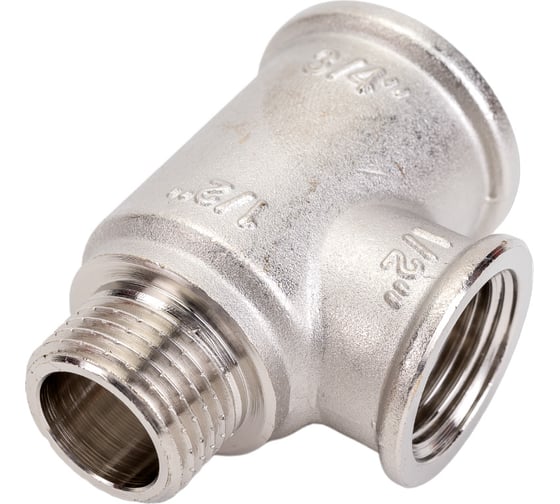 Тройник с переходом на наружную резьбу VALTEC 3/4х1/2х1/2 вн.-вн.-нар. VTr.134.RN.050404