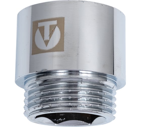 Удлинитель VALTEC 1 вн х25мм /ХРОМ VTr.198.C.0625