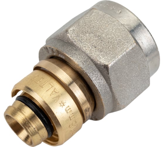 Обжимной коллекторный соединитель VALTEC для м./п. трубы 16 /2,0  VTc.710.N.1604
