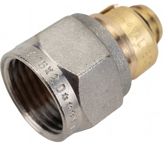 Обжимной коллекторный соединитель VALTEC для м./п. трубы 16 /2,0  VTc.710.N.1604