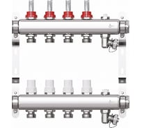 Коллекторная группа STI в сборе со встроенными расходомерами, из нержавеющей стали 1x4 вых. евроконус 3/4 ТТ000010555