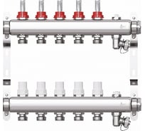 Коллекторная группа STI в сборе со встроенными расходомерами, из нержавеющей стали 1x5 вых. евроконус 3/4 ТТ000010556