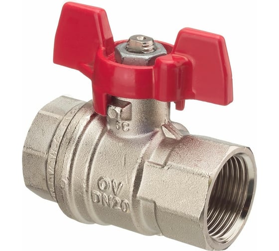Шаровой кран Oventrop Optibal, полнопроходной, DN-15, 1/2", ВВ, PN 1076104