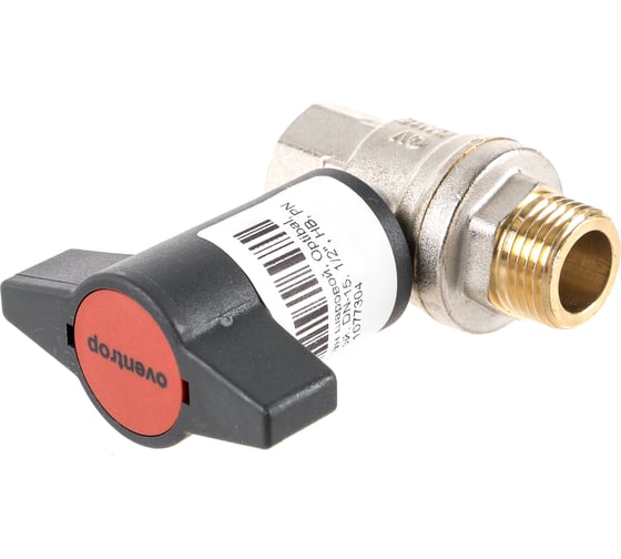 Шаровой кран Oventrop Optibal, полнопроходной, DN-15, 1/2", НВ, PN 1077304