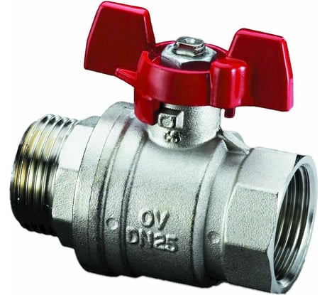 Шаровой кран Oventrop Optibal, полнопроходной, DN-25, 1", НВ, PN 1076308