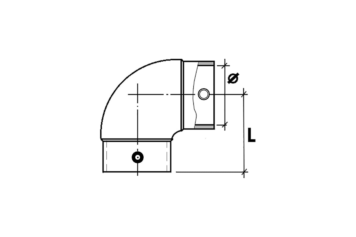 Электросварной отвод SABfuse 90 SDR11 PN16 PE100 D140 8025140000 ...