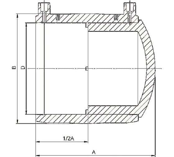 Электросварная заглушка SABfuse SDR11 PN16 PE100 D63 8033063000
