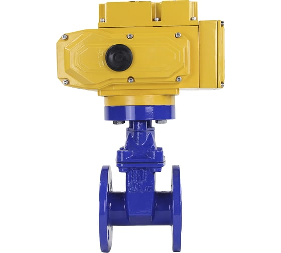 Задвижка клиновая DN.ru 30ч939р GGG50-EPDM-f4-BLUE Ду40 Ру16, электропривод MT-50 380В D040-00760