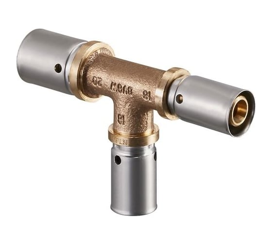 Прессовый тройник Oventrop Cofit P, 26, 20, 20, бронза RX 1513358