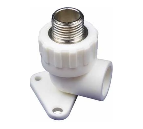 Угольник c креплением MeerPlast PPRC с НР 25x3/4 3919