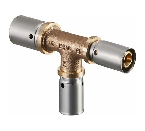 Прессовый тройник Oventrop 20, 20, 20, бронза RX 1513045