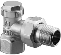 Вентиль Oventrop Combi 4, угловой, DN-15, 1/2", ВН, никелированный, НГ со штуцером 1090662