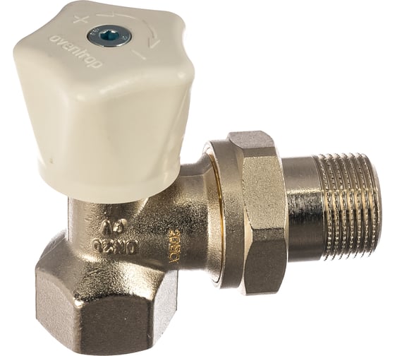 Вентиль Oventrop серия HR, с ручным приводом, угловой, DN-20, 3/4", ВН, PN 1190506