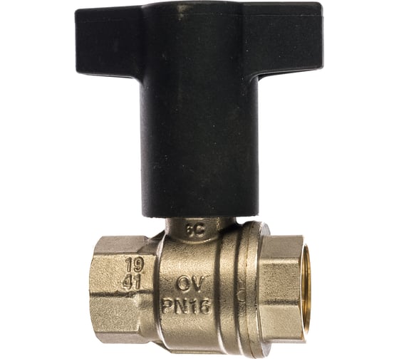 Шаровой кран Oventrop Optibal, полнопроходной, DN-15, 1/2", ВВ, PN 1077104
