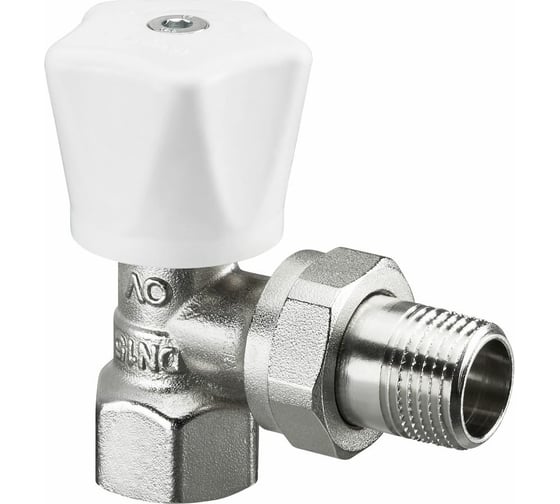 Вентиль Oventrop серия HR, с ручным приводом, угловой, DN-15, 1/2", ВН, PN 1190504