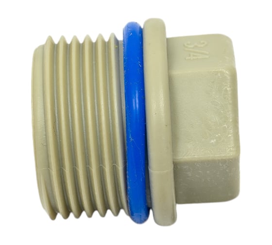 Заглушка LAMMIN резьбовая ppr 3/4" 800/50 (с o-rin) серый Lm31036200000G