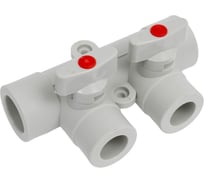 Коллектор с шаровыми кранами LAMMIN ppr 25x2 35/1 серый Lm31081002025G