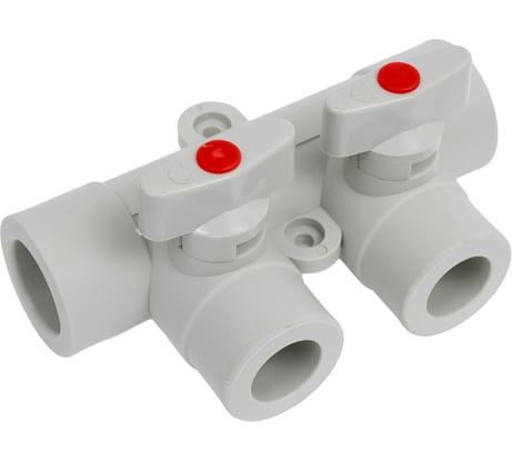 Коллектор с шаровыми кранами LAMMIN ppr 25x2 35/1 серый Lm31081002025G