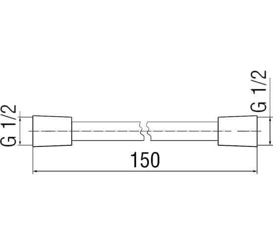 Шланг NOBILI 1500 мм AD135/43CR 00000036576