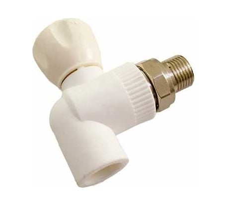 Кран MeerPlast PPRC накидная гайка, 25х3/4, угловой Т0000001214