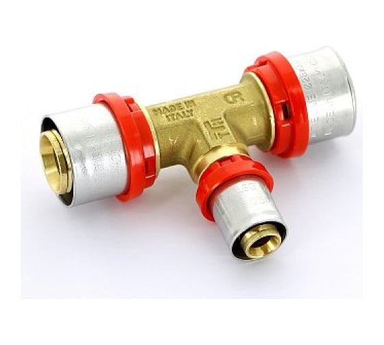 Тройник Tiemme 40х32х40 латунь (пресс) 1650095 / 1657G403240CZ