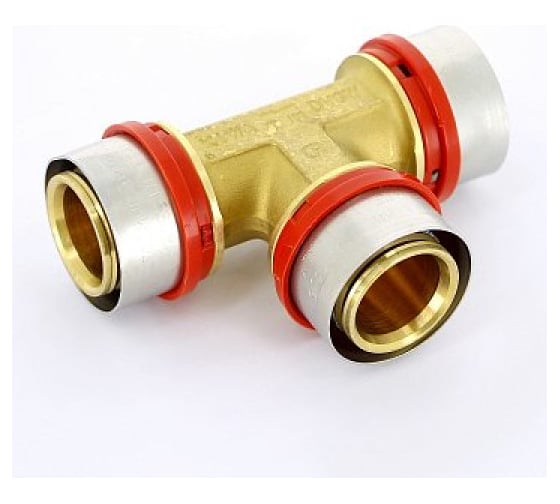 Тройник Tiemme 40х40х40 латунь (пресс) 1650083 / 1657G404040CZ