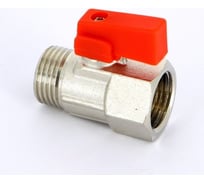 Кран Tiemme 1/2" ВН шаровой (мини) красная ручка 2940004/2946R2804AL