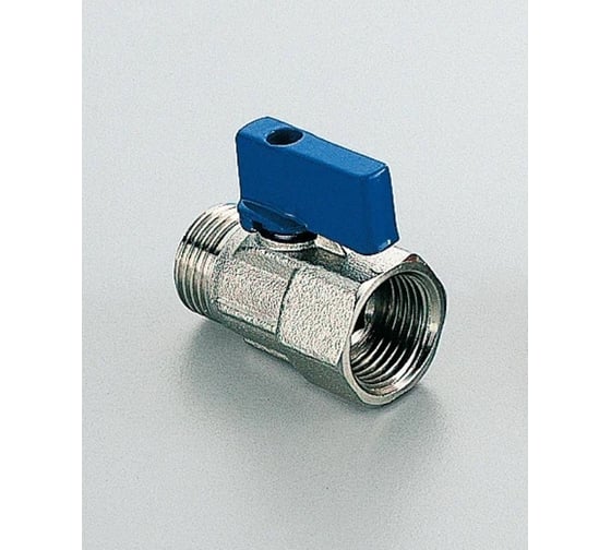 Кран Tiemme 1/2" ВН шаровой (мини) синяя ручка (пластик) 2940005 1