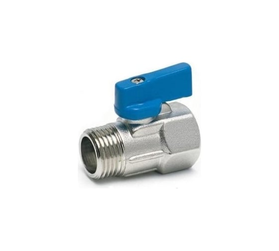 Кран Tiemme 1/2" ВН шаровой (мини) синяя ручка 2940003/2946B2804AL