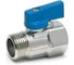 Кран Tiemme 1/2" ВН шаровой (мини) синяя ручка 2940003/2946B2804AL 1