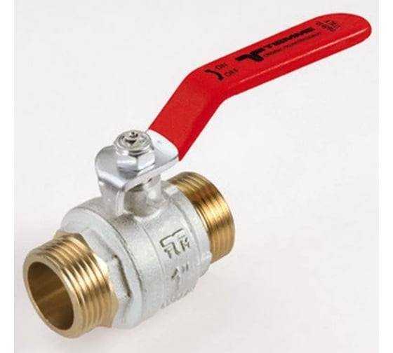 Кран Tiemme 1/2" НН шаровой (плоская ручка) 2360039/2382