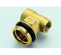 Коллекторный концевой тройник Tiemme 3/8"х1 1/4"х1/2" (латунь) 1950006 / 1890G030407