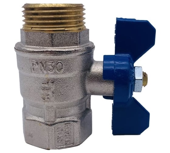 Кран Tiemme 3/4" ВН шаровой (синяя бабочка) 2360064/2371B2805