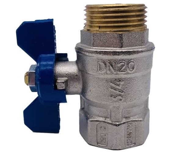 Кран Tiemme 3/4" ВН шаровой (синяя бабочка) 2360064/2371B2805