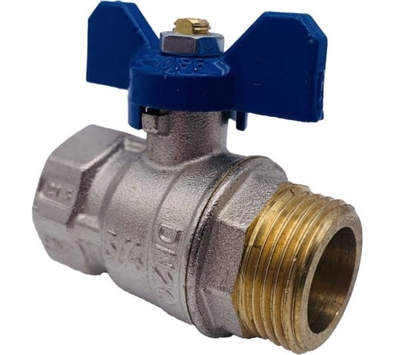 Кран Tiemme 3/4" ВН шаровой (синяя бабочка) 2360064/2371B2805