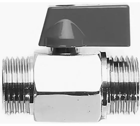 Кран Tiemme 1/4" НН шаровой (мини) черная ручка 2900045/2902 1